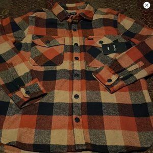 NWT - Mens RVCA Thick Flannel Overshirt - Small